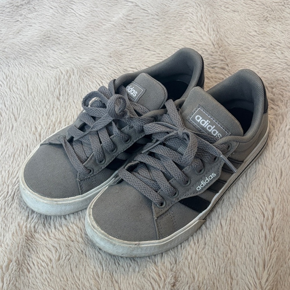 Adidas Kids Charcoal Gray Sneakers